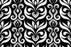 Seamless Black and White Vector Patterns