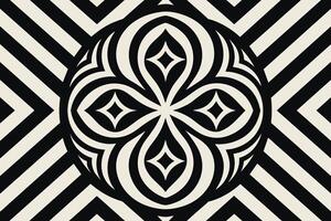 monochrome background with retro pattern design vector