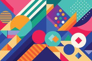 Abstract colorful geometric overlapping background and texture vector