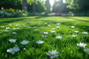 ai generado brillante primavera verdor naturaleza profesional fotografía foto