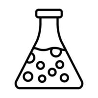 Chemical Flask Vector Icon Design