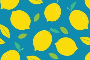 Lemon Pop Art Pattern Background vector