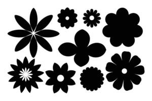 Assorted Flower Shape Vector