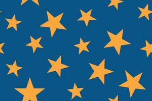 Seamless Flat Stars Pattern vector