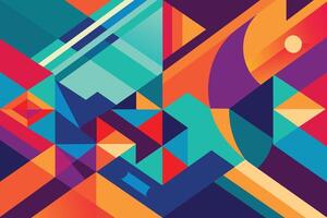 Abstract colorful geometric overlapping background and texture vector