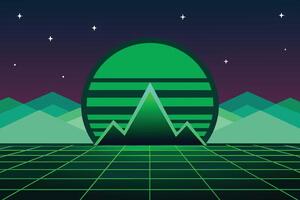 fondo verde degradado futurista vector