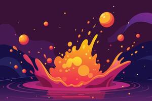 Glowing particles liquid dynamic background vector