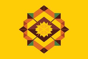 Abstract Geometric Yellow Background vector