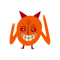 marrant démon pour Halloween png