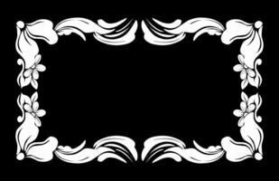 Vintage ornament frame. Decorative border frames, retro style divider. Elegant vintage frame and wedding ornaments Isolated icons vector set. Calligraphic filigree black ink borders collection