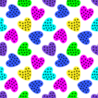 hearts seamless pattern for valentine's day png