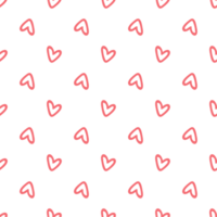 Valentine's Day seamless pattern with hearts png