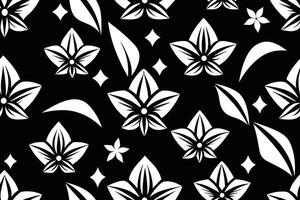 Seamless Black and White Vector Patterns