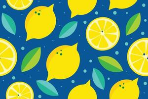 Lemon Pop Art Pattern Background vector