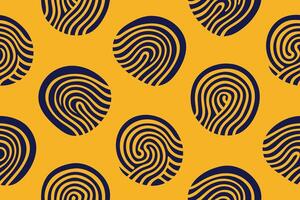 Seamless fingerprint image pattern vector