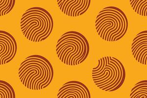 Seamless fingerprint image pattern vector