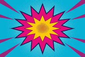 Colorful Comic Halftone Background vector