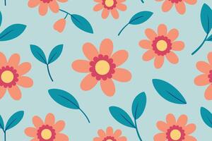 Seamless Pattern Elements Flower Ditsy vector