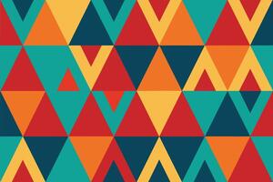 Abstract Geometric Triangle Seamless Pattern vector