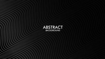 Background abstract black waves and lines pattern vector