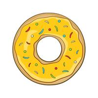 amarillo rosquilla con asperja vector