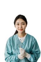 AI generated Portrait of a young Asian female nurse png