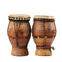 AI generated Wooden bongos traditional percussion instrument png