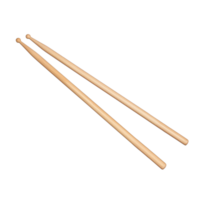 AI generated Two drum wood sticks musical equipment png