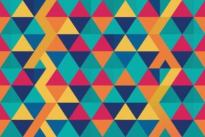 Abstract Geometric Triangle Seamless Pattern vector