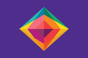 Abstract geometric shape colorful gradient background vector