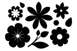 Assorted Flower Shape Vector