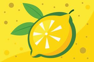 Lemon Pop Art Pattern Background vector