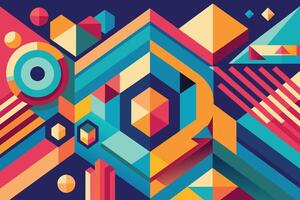 Modern Abstract Geometric Background vector