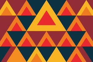 Abstract Geometric Triangle Seamless Pattern vector