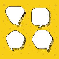 pop art style speech bubble vector design