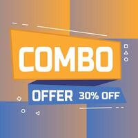 premium combo offer label vector design for product promotions, discounts and more