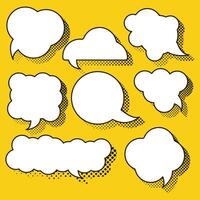 pop art style speech bubble vector design