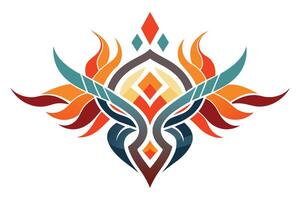 Abstract shape on White Background vector
