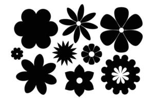 Assorted Flower Shape Vector