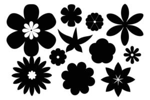 Assorted Flower Shape Vector