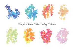 Abstract Colorful Splash Paint Collection vector