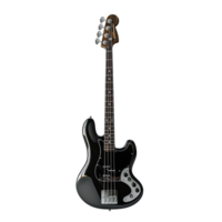 AI generated Electric bass guitar musical instrument png