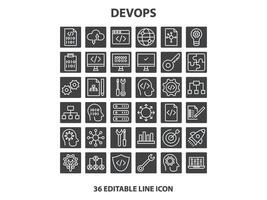 Programming coding set of web icons in line style. Software development icons for web and mobile app. Code, api, programmer, developer, information technology, coder and more. Vector illustration