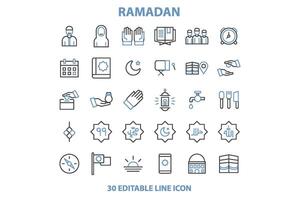 Ramadán kareem icono musulmán, rápido, orar, para sitio web, ui ux básico, símbolo, presentación, gráfico recursos vector