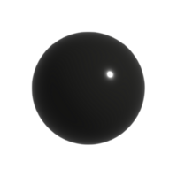 3D black ball geometrical shape png