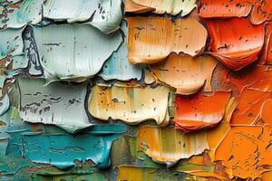 AI generated Abstract colorful oil paint background wallpaper design images photo