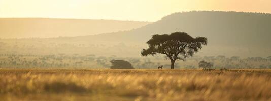 AI generated Africa landscape details photo