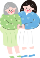 madre y abuela png