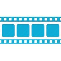 Set of film strip frame icon, vector illustration