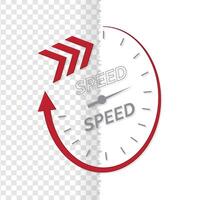 Speed icon for web internet abstract symbol of speed logo design, vector illustration isolated in white background